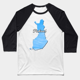 The map of Finland Baseball T-Shirt